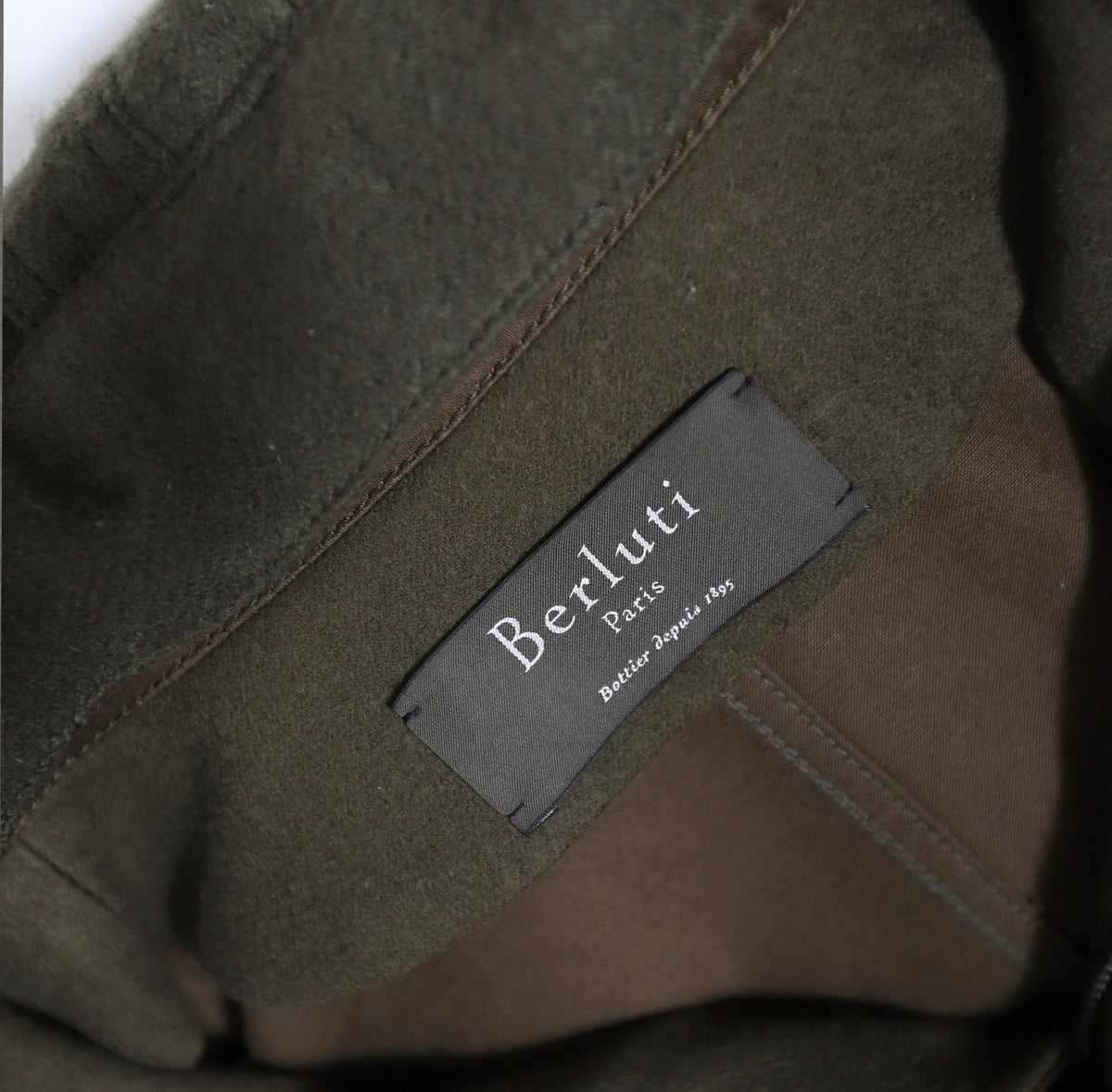 Berluti by Haider Ackermann FW17 Khaki Military Parka