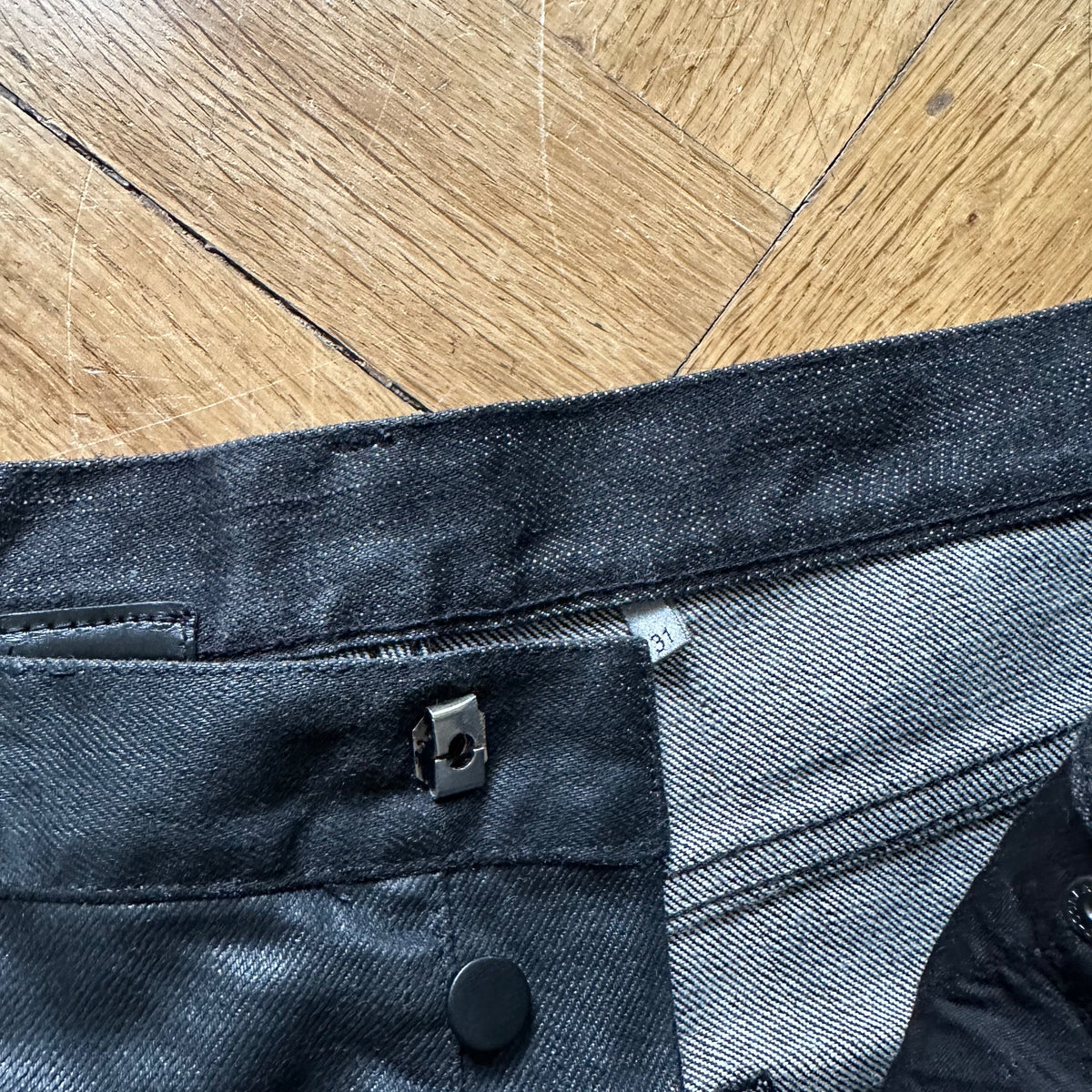 Dior Homme SS04 Strip Waxed Destroyed Denim