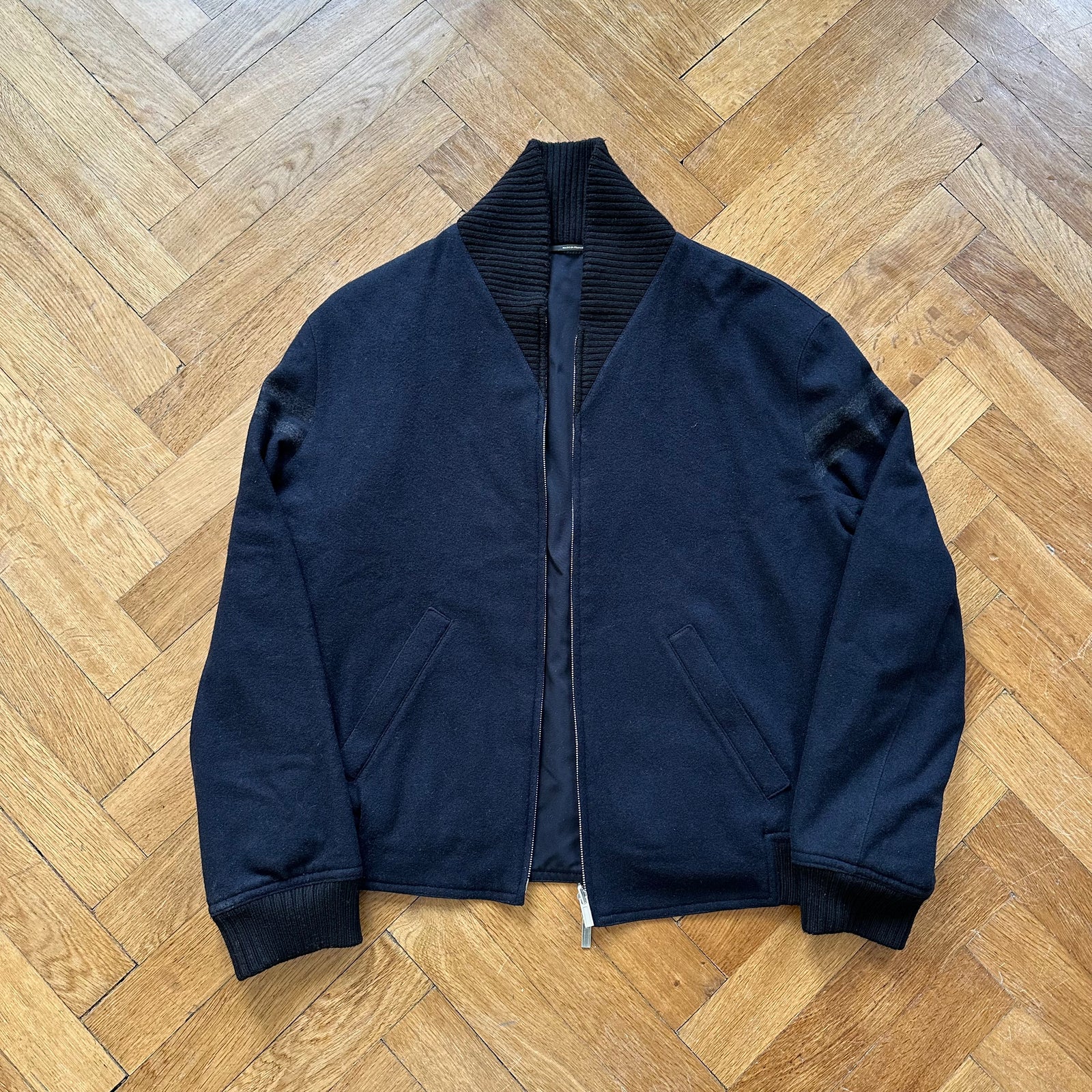 Hermes Reversible Wool Cotton Bomber Jacket