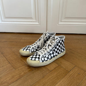 Saint Laurent Paris SS16 Checkerboard Leather SL37/M Sneaker