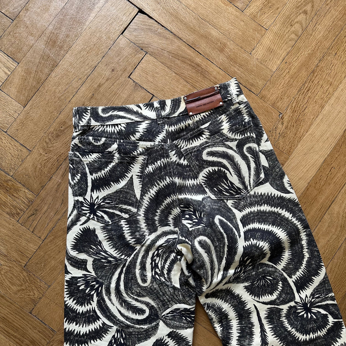 Dries Van Noten FW18 Floral Print Denim
