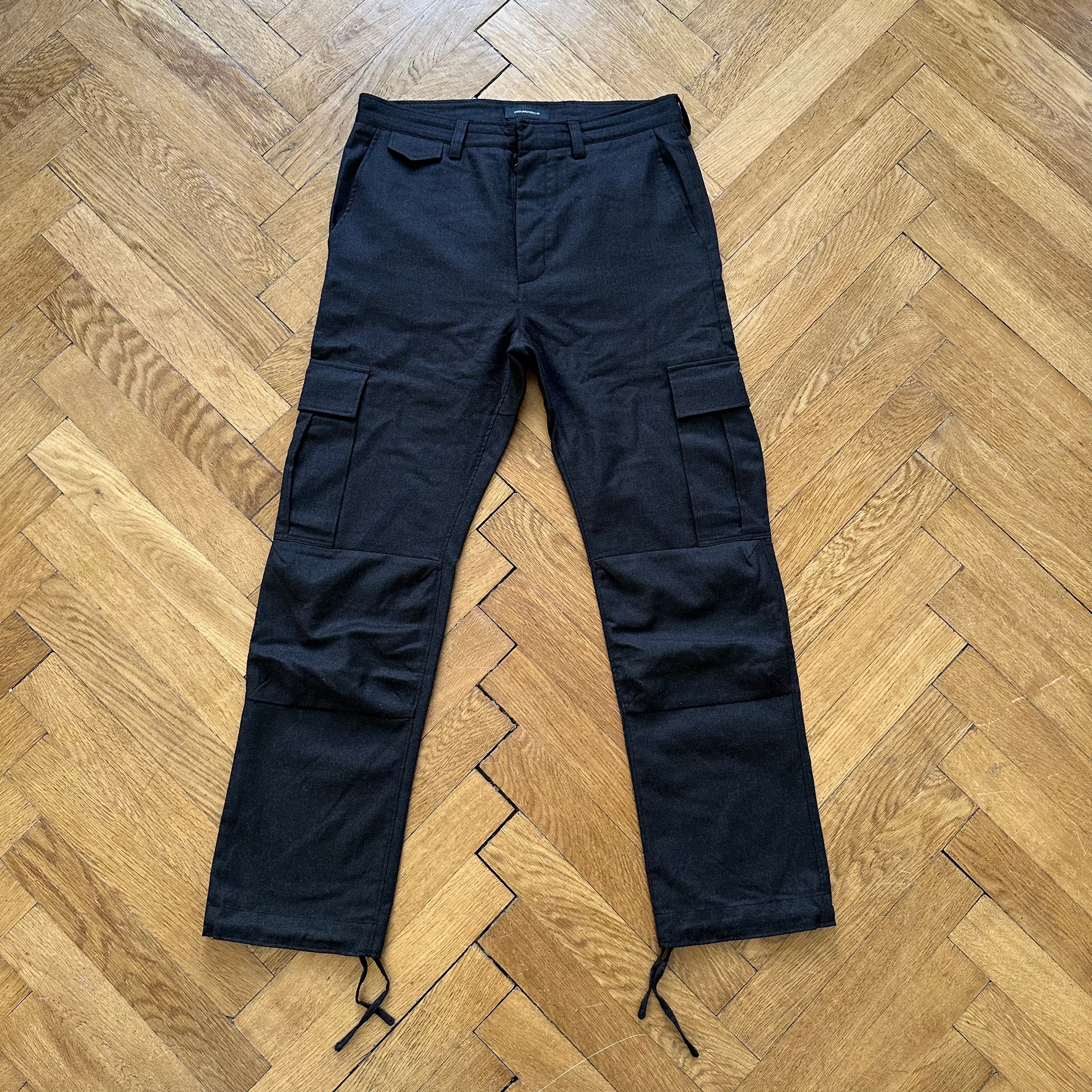 KRISVANASSCHE クリスヴァンアッシュ ウール カーゴパンツ 48 KRISVANASSCHE クリスヴァンアッシュ ウール カーゴパンツ 48