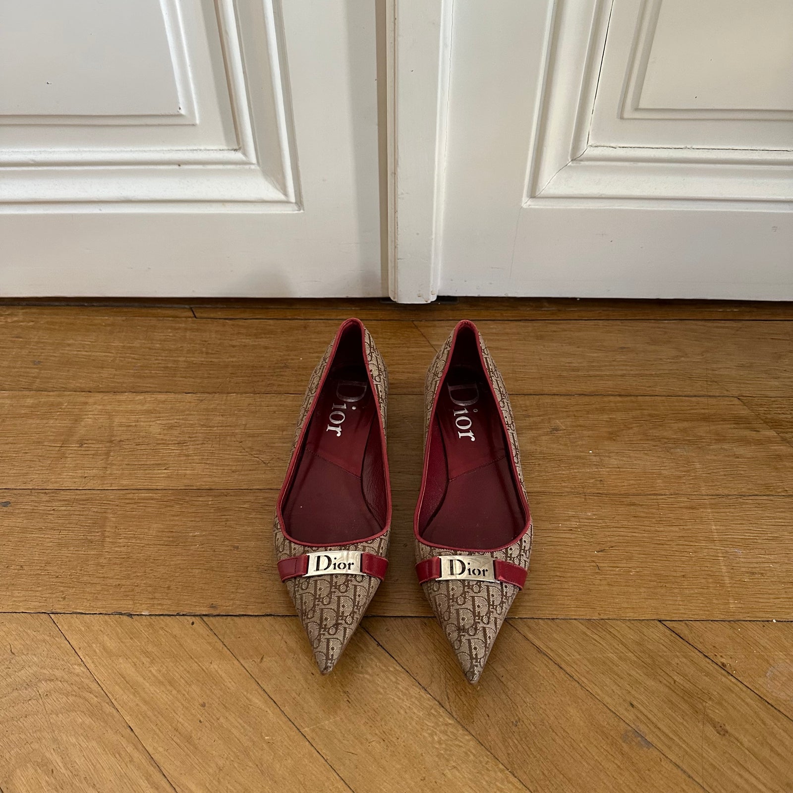 Christian Dior by John Galliano Diorissimo Monogram Ballerinas