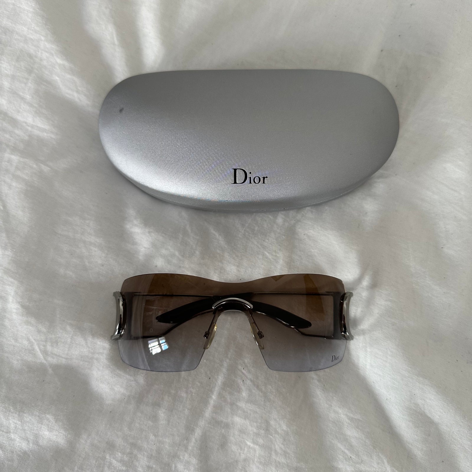 Christian Dior by John Galliano 2000s YB7 Shield D Decor Sunglasses