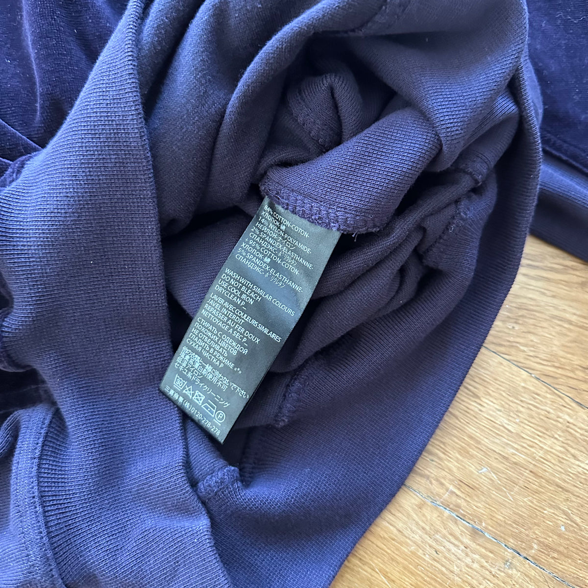 Haider Ackermann FW15 Purple Velour Kimono Collar Sweater