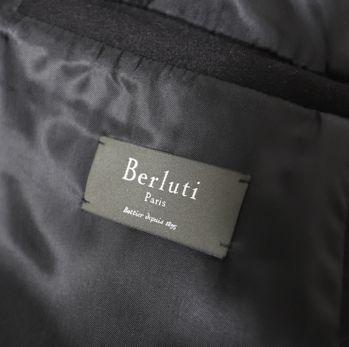 Berluti by Haider Ackermann FW17 Black Mega Coat Prototype
