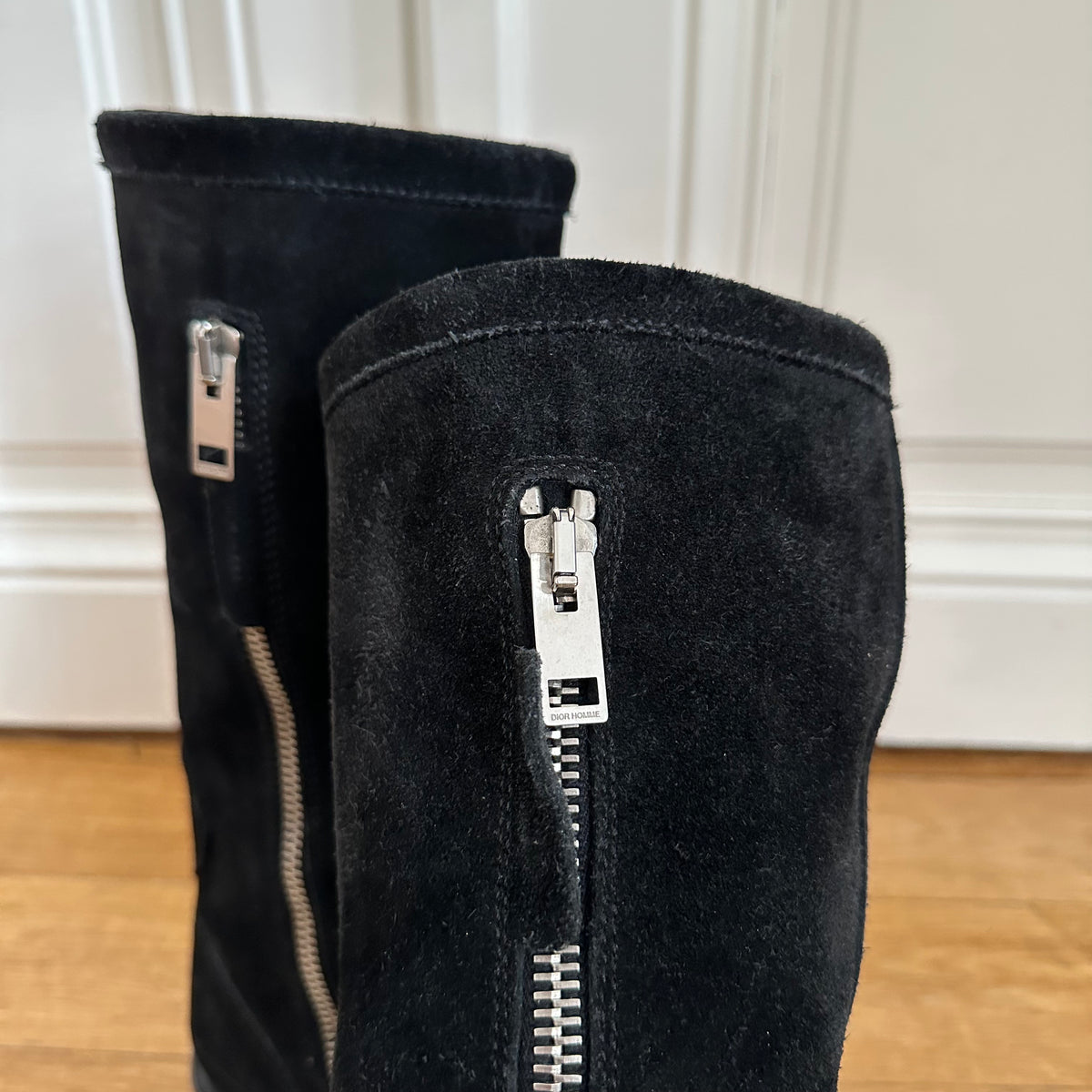 Dior Homme AW04 VOTC Zip Buckled Suede Boots