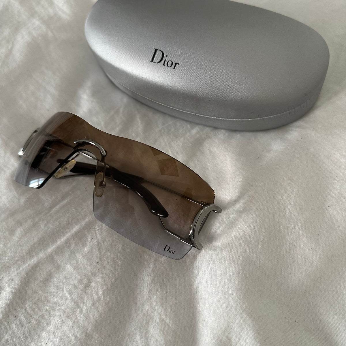 Christian Dior by John Galliano 2000s YB7 Shield D Decor Sunglasses