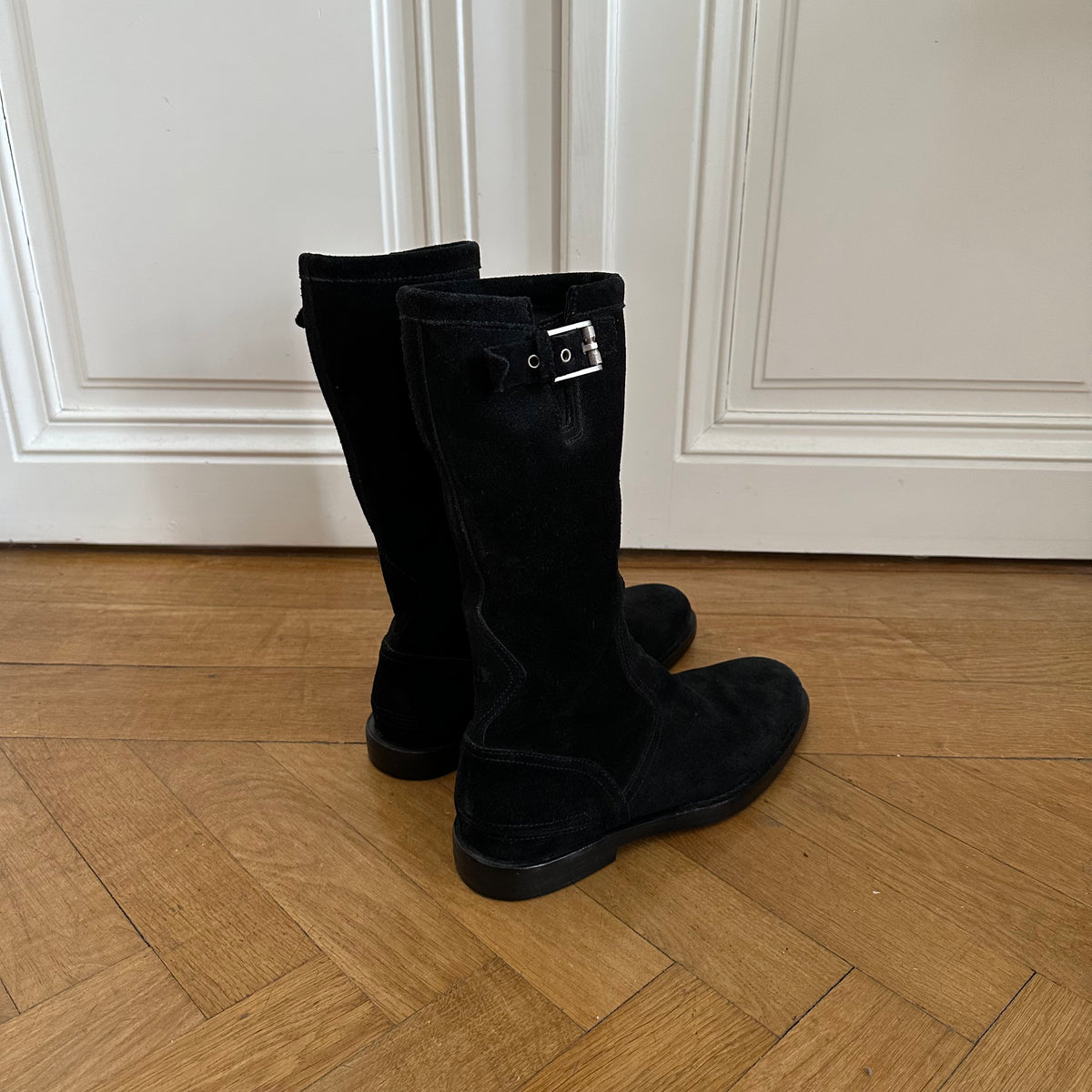 Dior Homme AW04 VOTC Zip Buckled Suede Boots