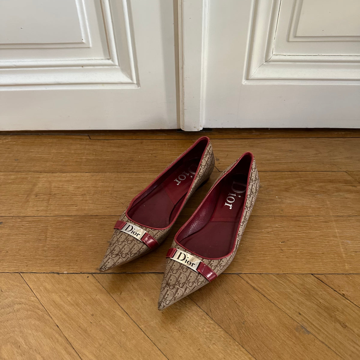 Christian Dior by John Galliano Diorissimo Monogram Ballerinas