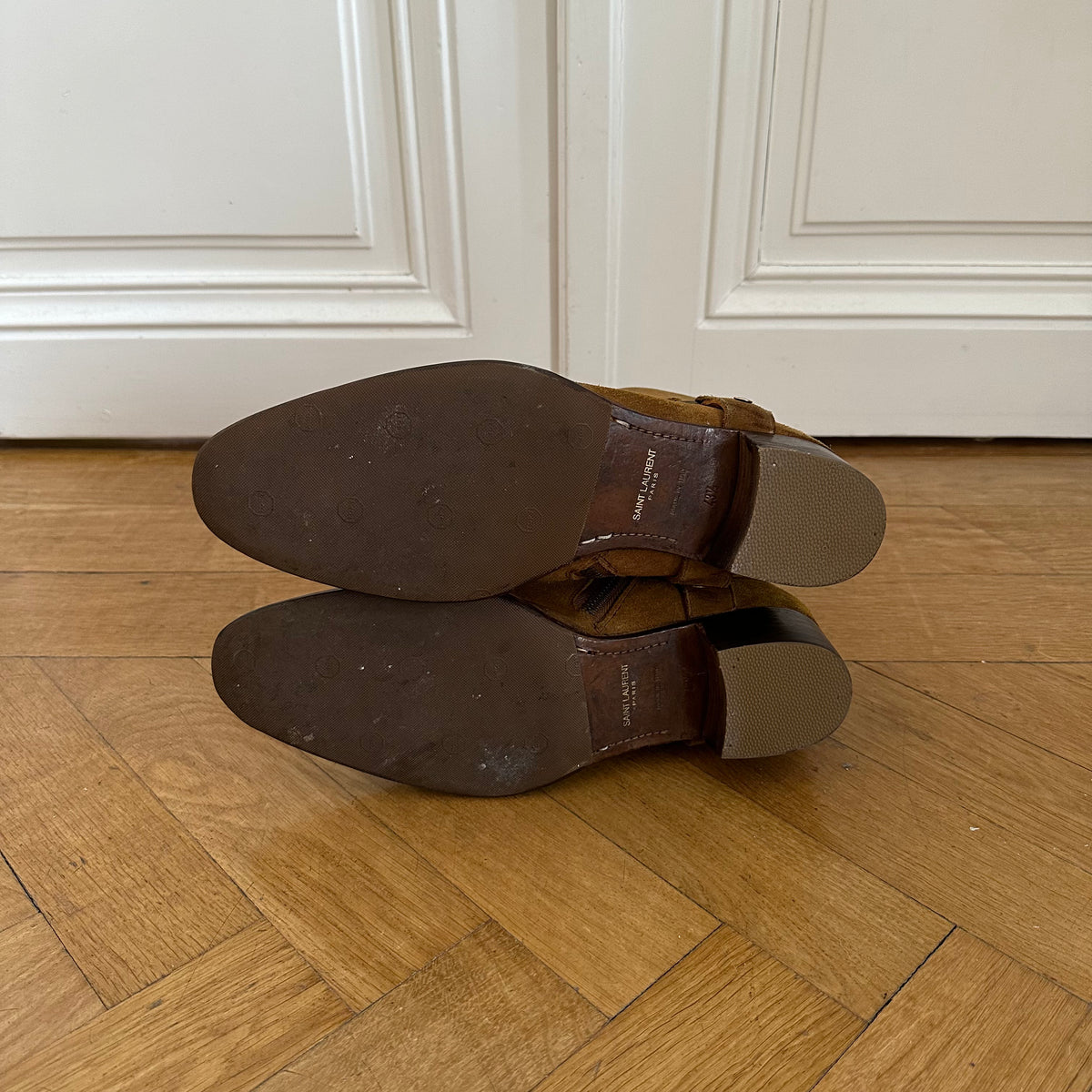 Saint Laurent Paris FW13 Nut Wyatt Suede Boots