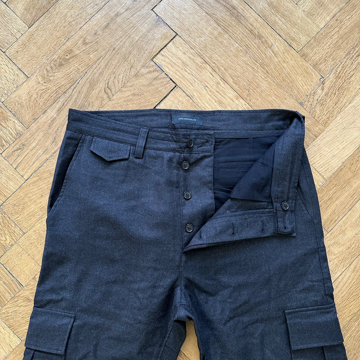 Kris Van Assche Wool Cargo Pants