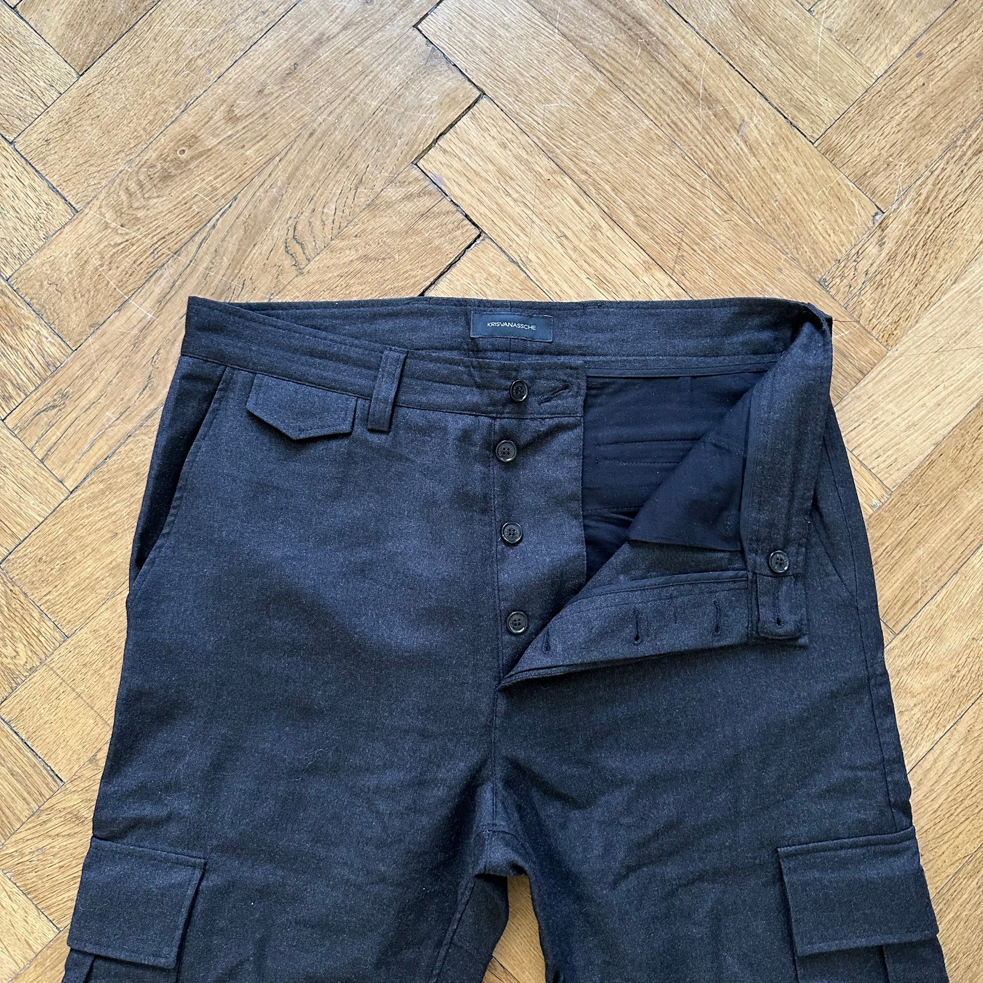 Kris Van Assche Wool Cargo Pants - Ākaibu Store