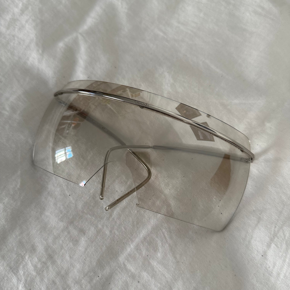 Chanel 2000s Shield Sunglasses