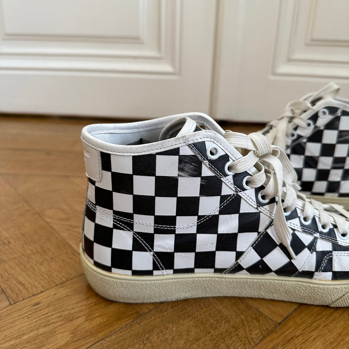 Saint Laurent Paris SS16 Checkerboard Leather SL37/M Sneaker