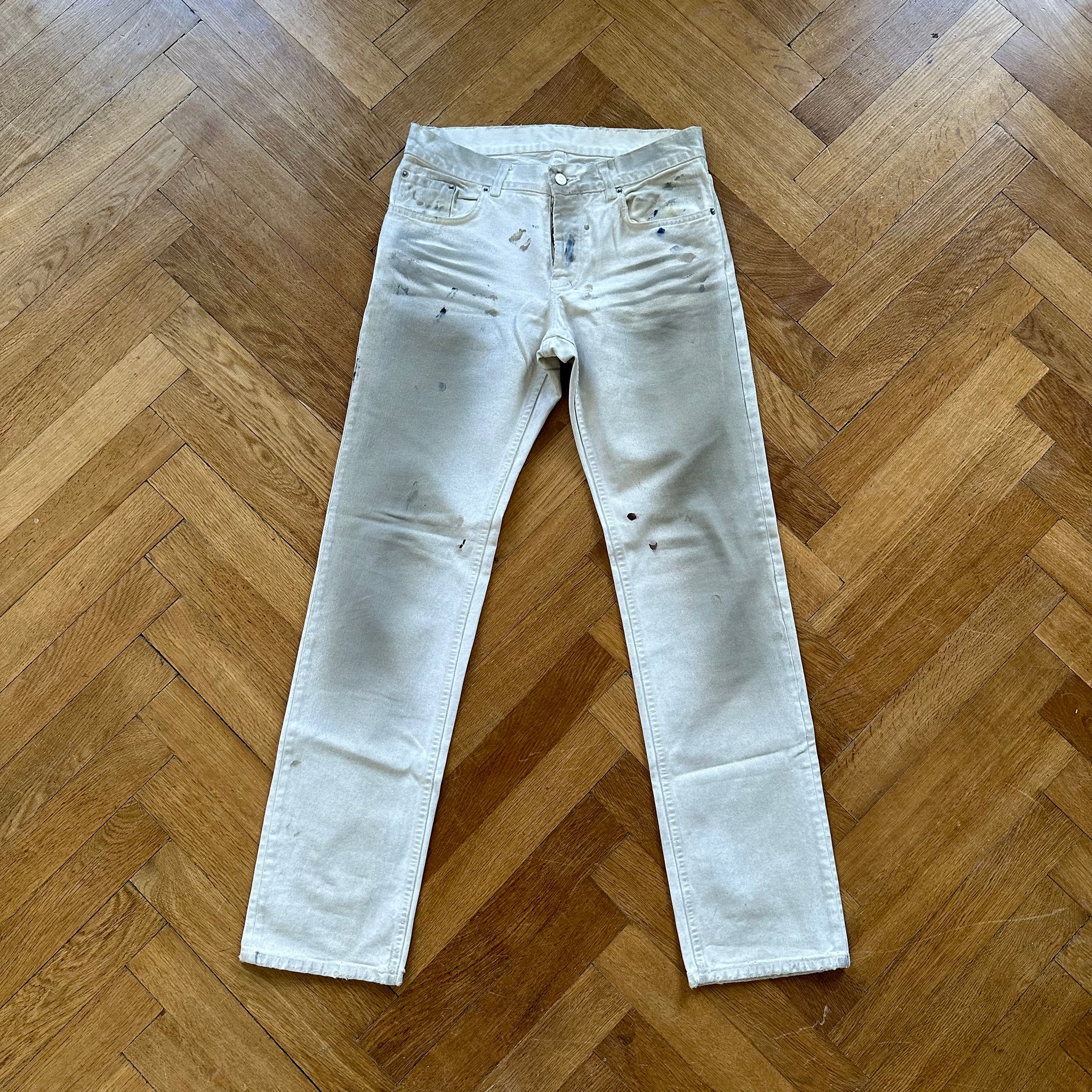 Helmut Lang SS03 White Painter Denim - Ākaibu Store Helmut Lang SS03 White Painter Denim - Ākaibu Store
