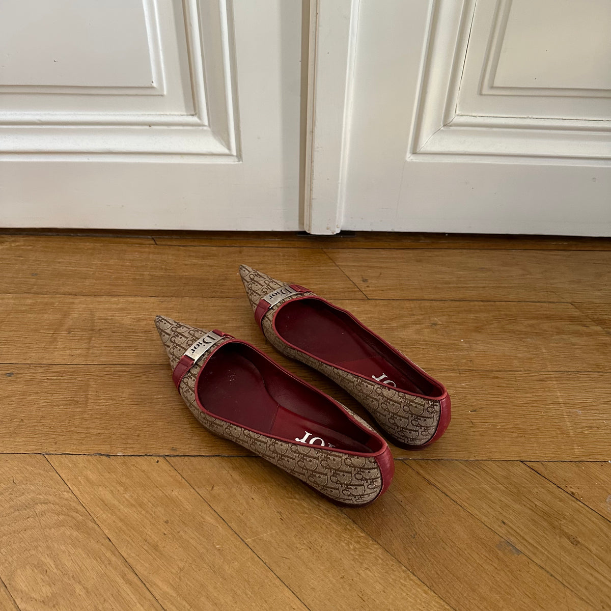 Christian Dior by John Galliano Diorissimo Monogram Ballerinas