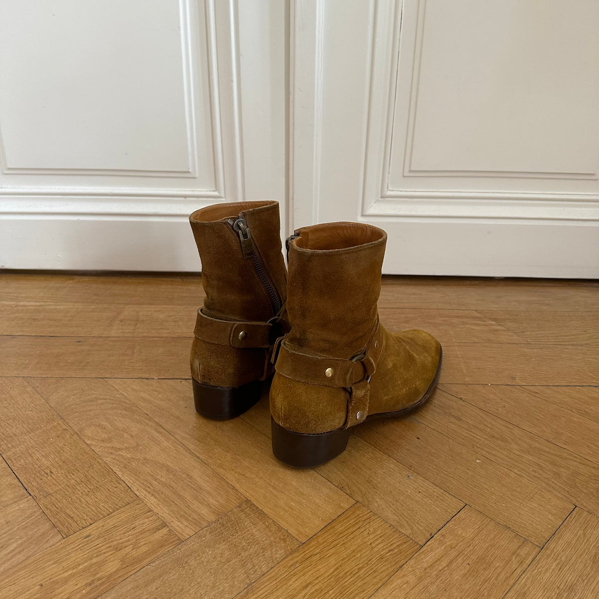 Saint Laurent Paris FW13 Nut Wyatt Suede Boots