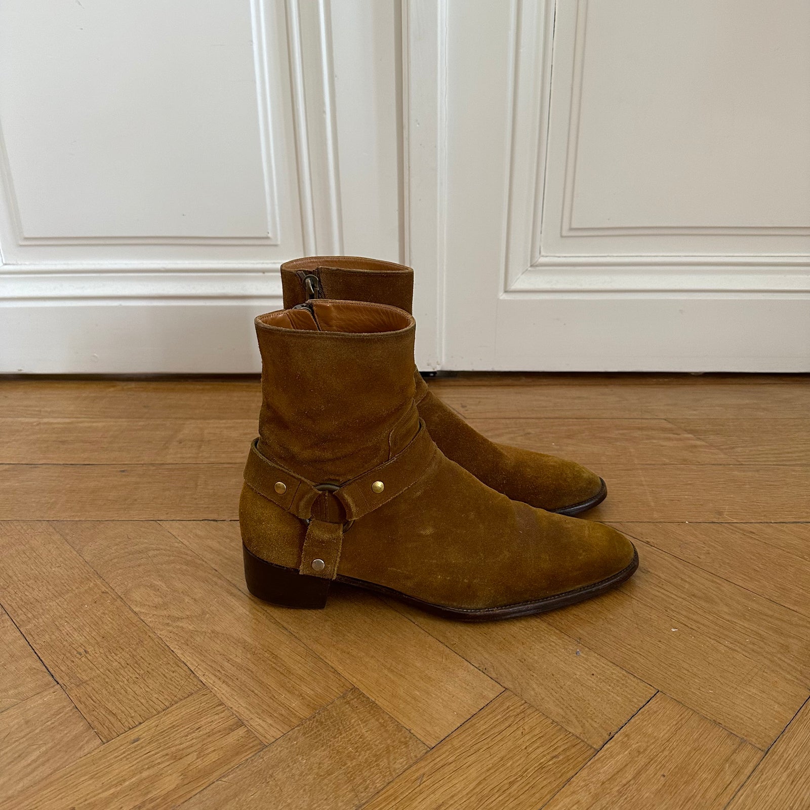 Saint Laurent Paris FW13 Nut Wyatt Suede Boots
