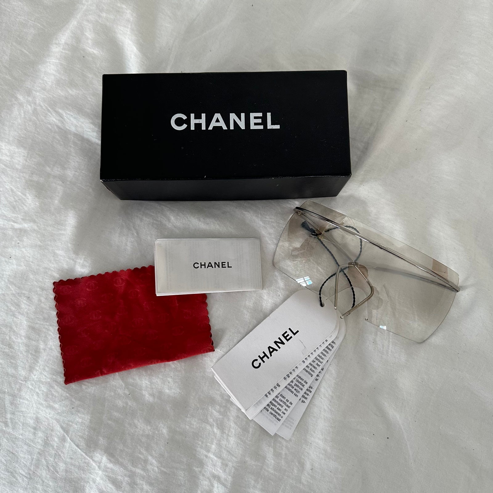 Chanel 2000s Shield Sunglasses