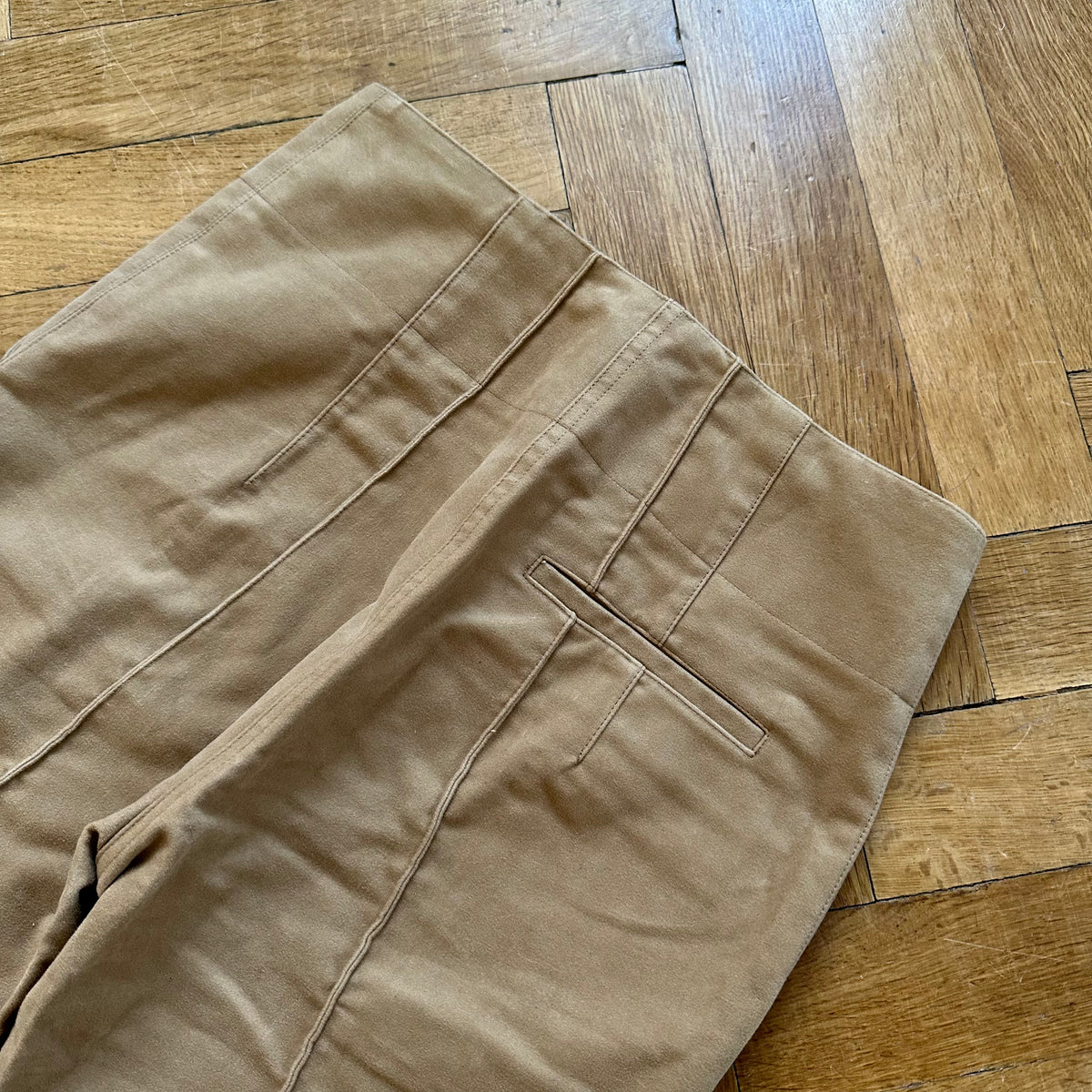 Celine by Phoebe Philo Flared Moleskin Pants