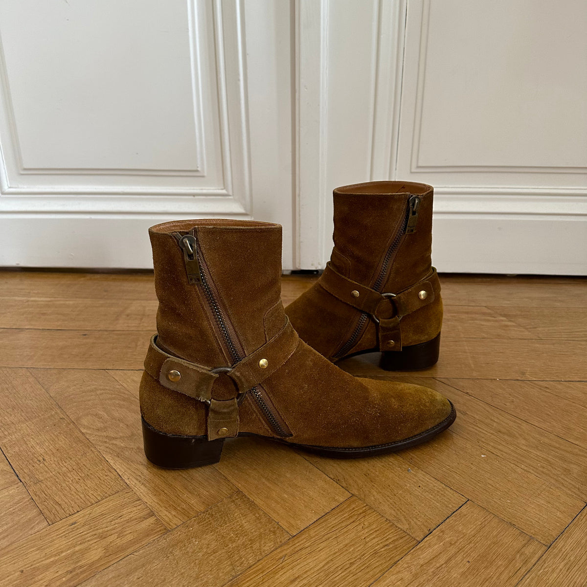 Saint Laurent Paris FW13 Nut Wyatt Suede Boots