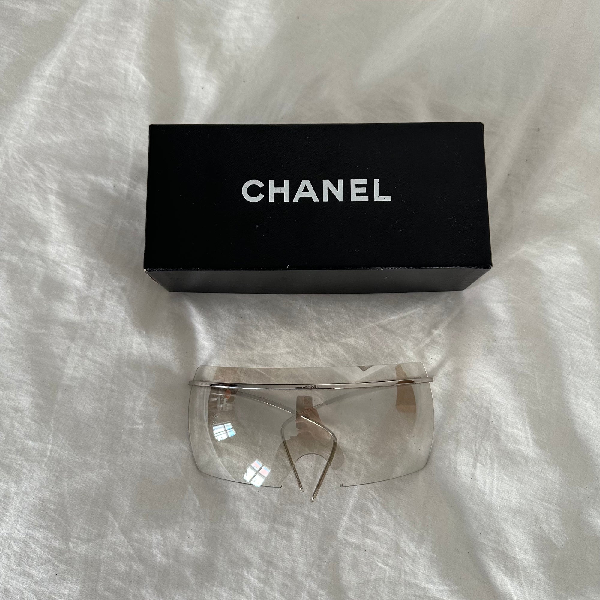 Chanel 2000s Shield Sunglasses