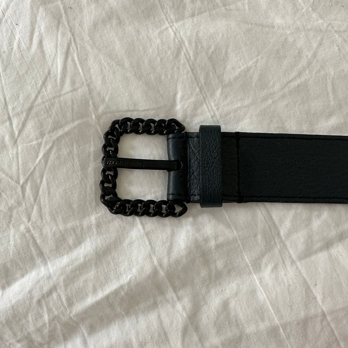 Dior Homme by Hedi Slimane Dark Blue Chain Buckle Belt