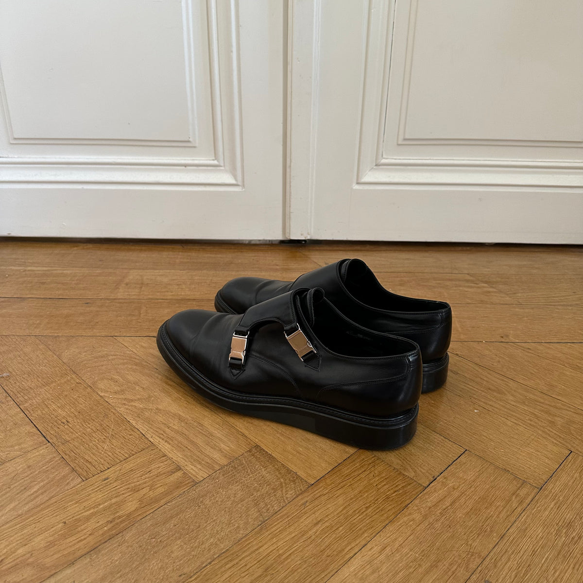 Dior Homme FW13 Metal Clasp Double Monk Strap Derbies