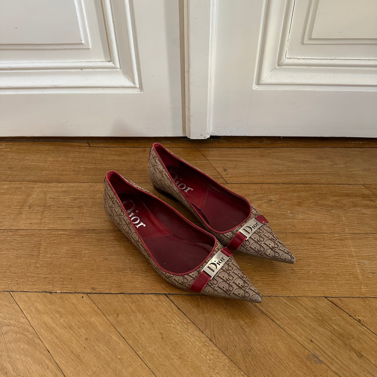 Christian Dior by John Galliano Diorissimo Monogram Ballerinas