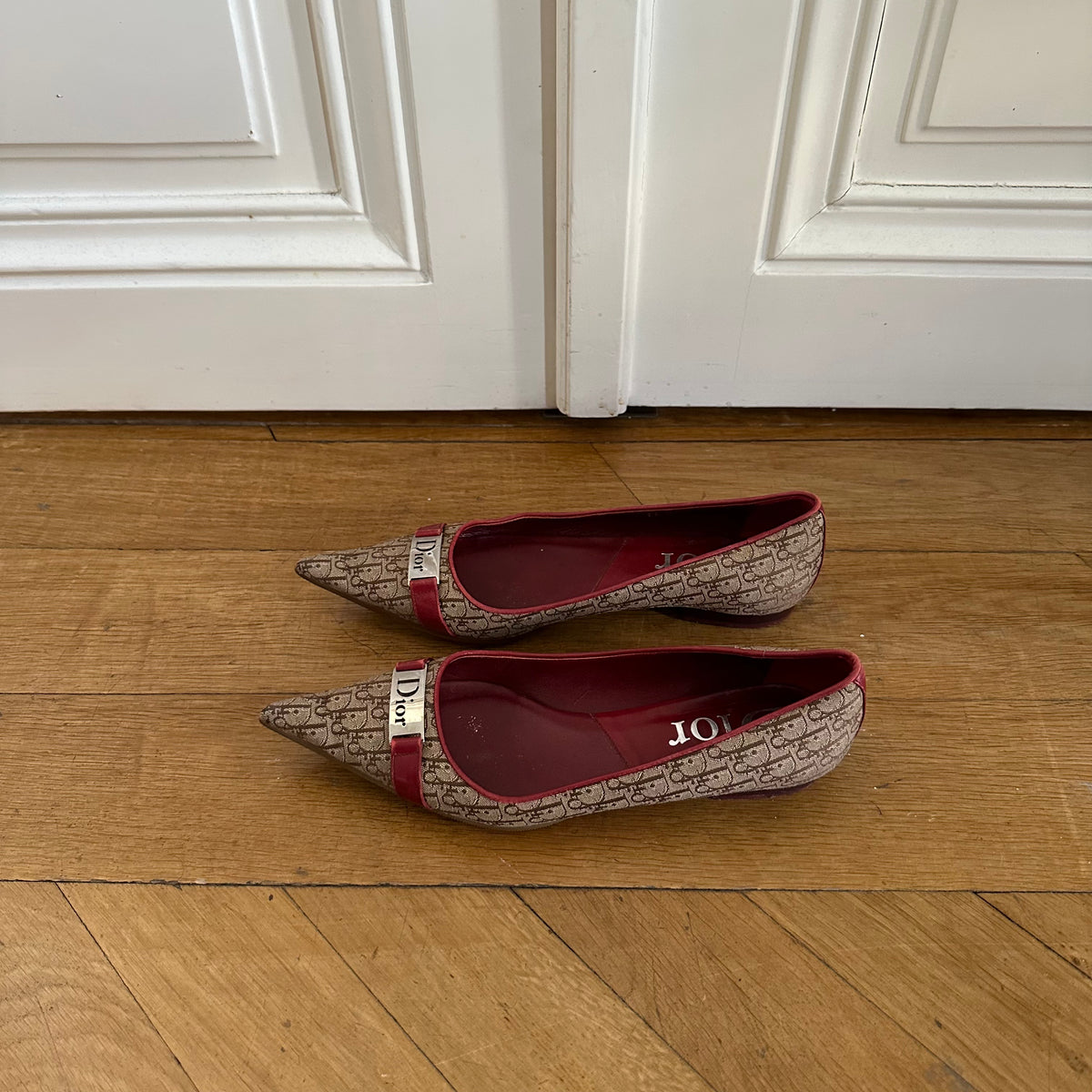 Christian Dior by John Galliano Diorissimo Monogram Ballerinas