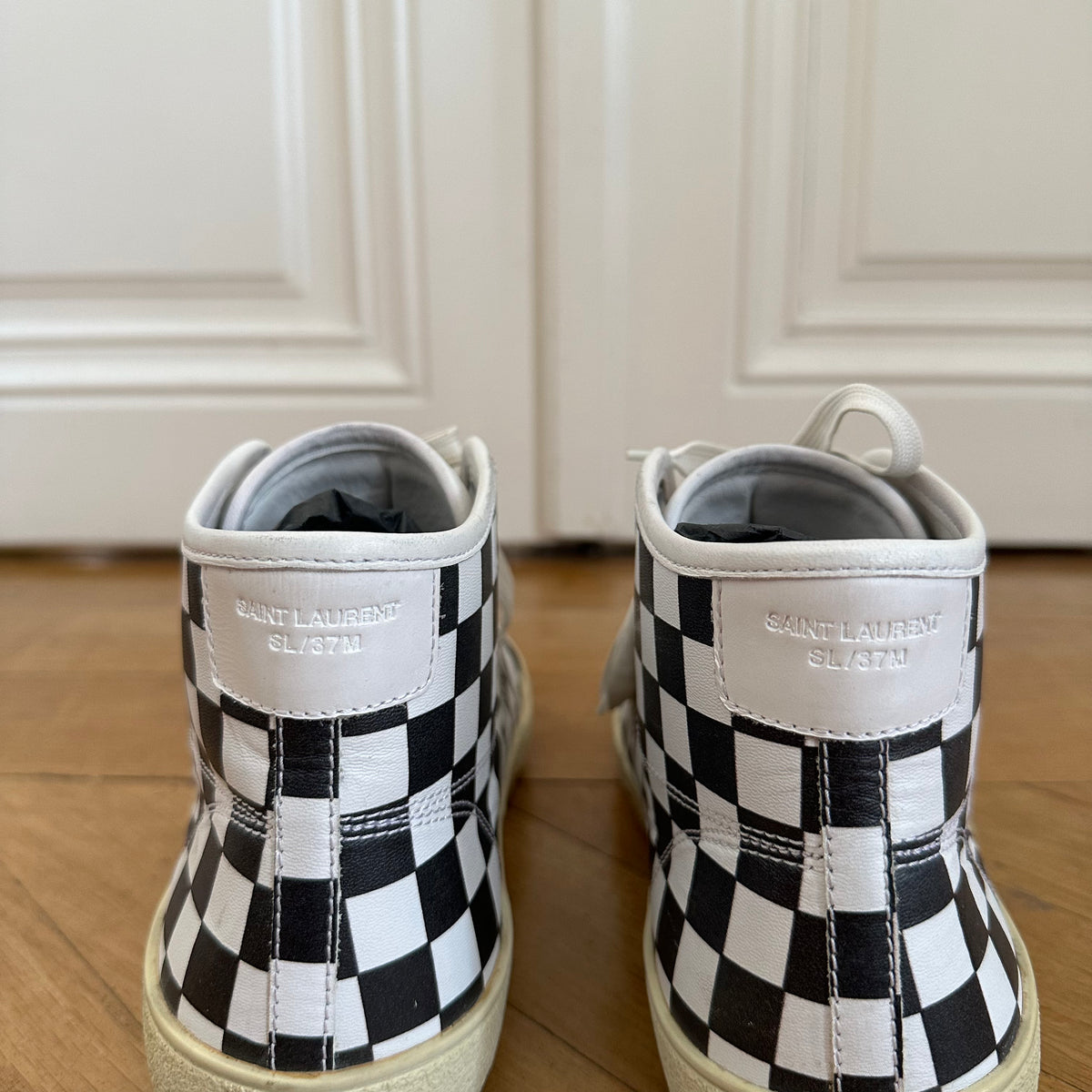 Saint Laurent Paris SS16 Checkerboard Leather SL37/M Sneaker