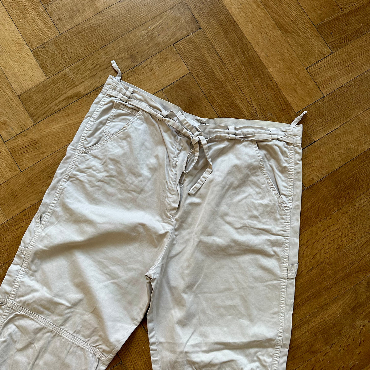 Miu Miu 2000s Zipped Cotton Flight Pants