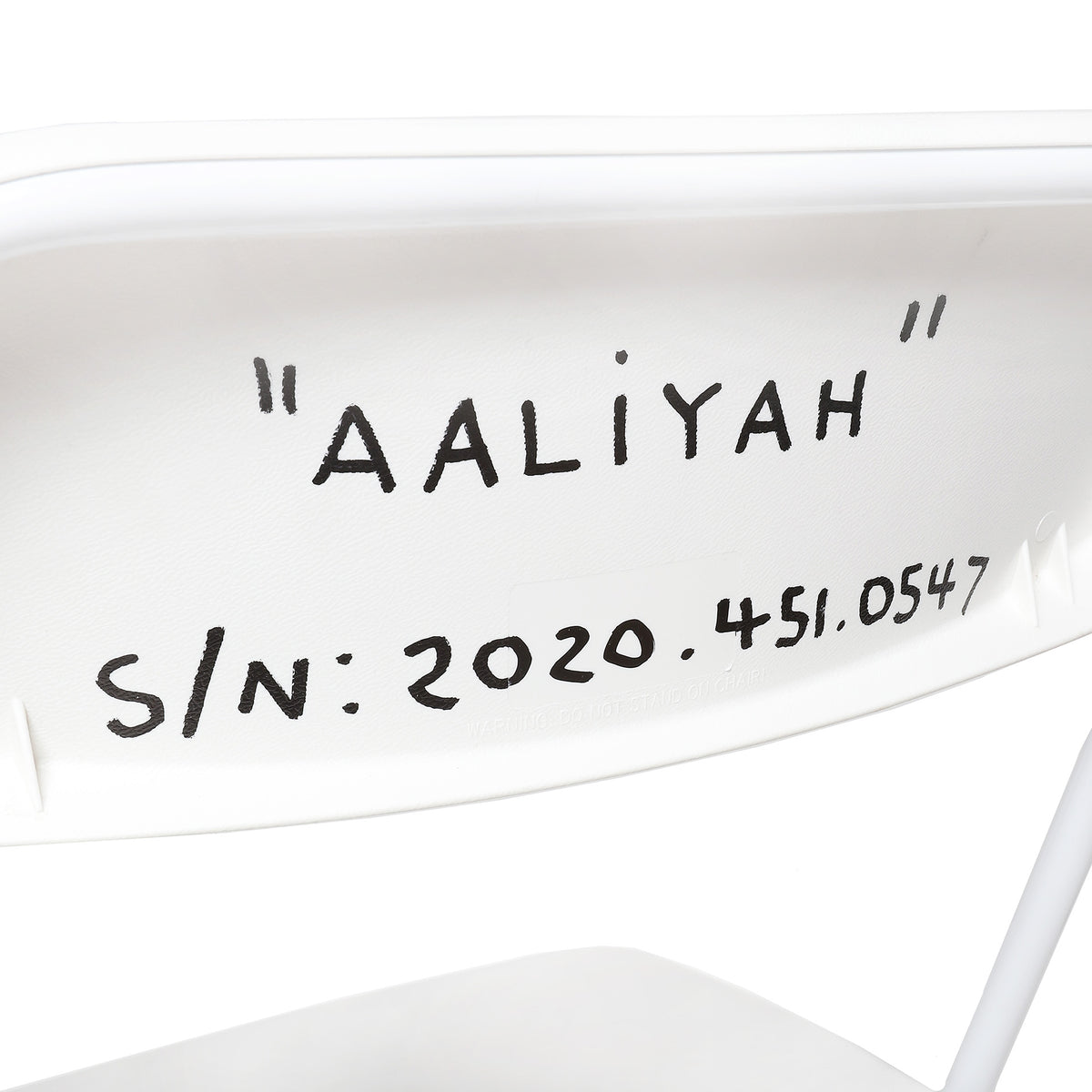 Tom Sachs Space Program: NASA Chair 2020 #547 "Aaliyah"