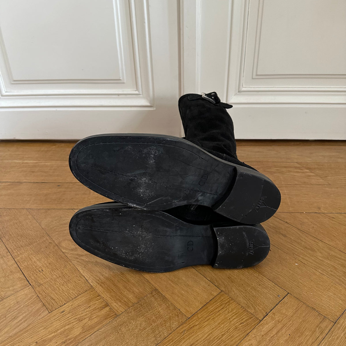Dior Homme AW04 VOTC Zip Buckled Suede Boots