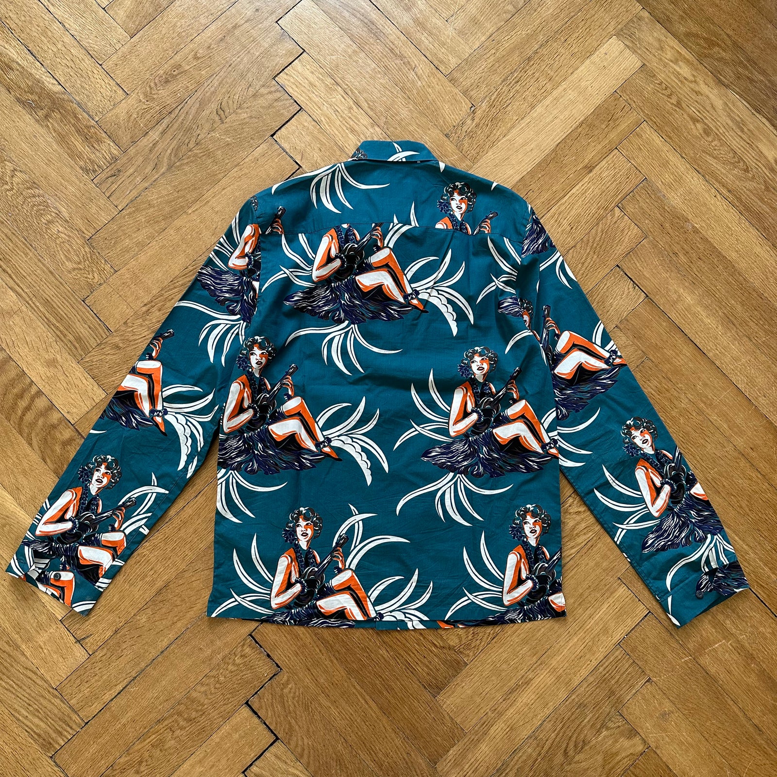 Prada Aloha Flower Girl Button-Up Shirt