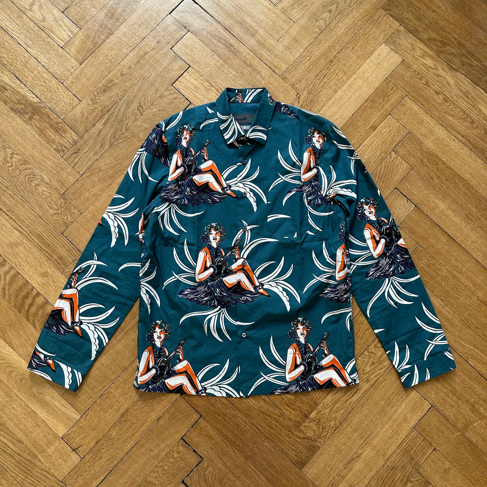 Prada Aloha Flower Girl Button-Up Shirt