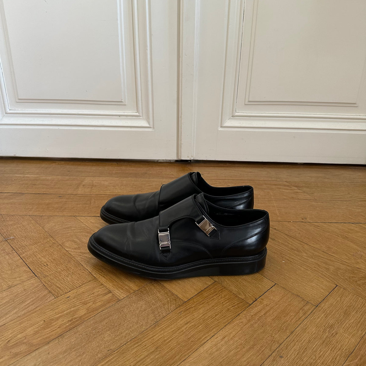 Dior Homme FW13 Metal Clasp Double Monk Strap Derbies