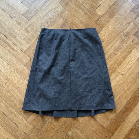 Miu Miu 2000s Pleated Wool Skirt