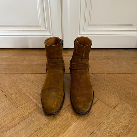 Saint Laurent Paris FW13 Nut Wyatt Suede Boots
