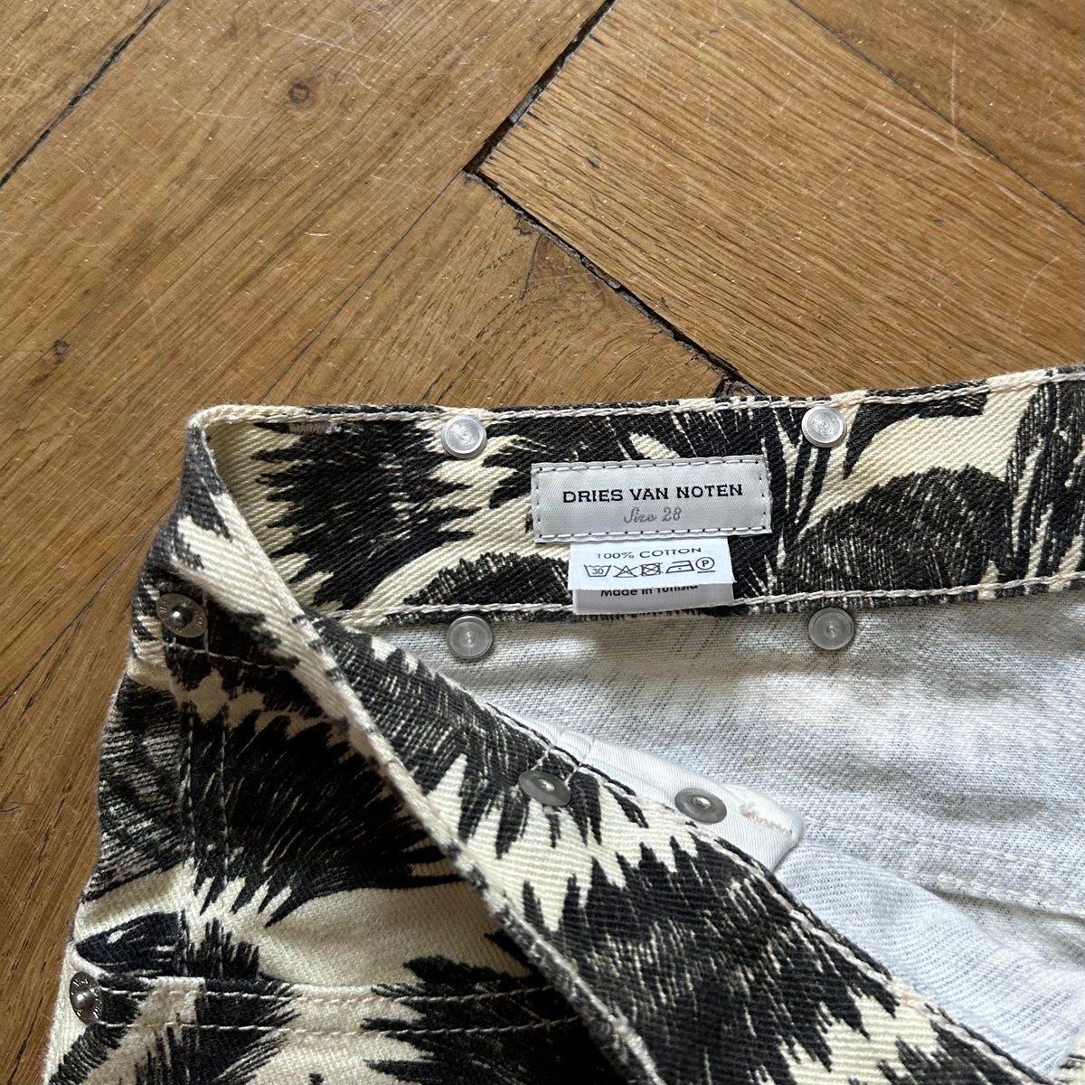 Dries Van Noten FW18 Floral Print Denim