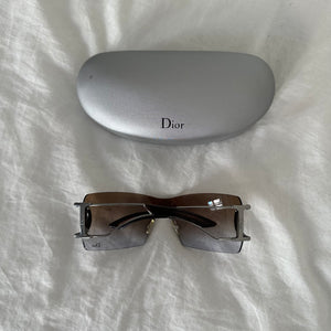 Christian Dior by John Galliano 2000s YB7 Shield D Decor Sunglasses