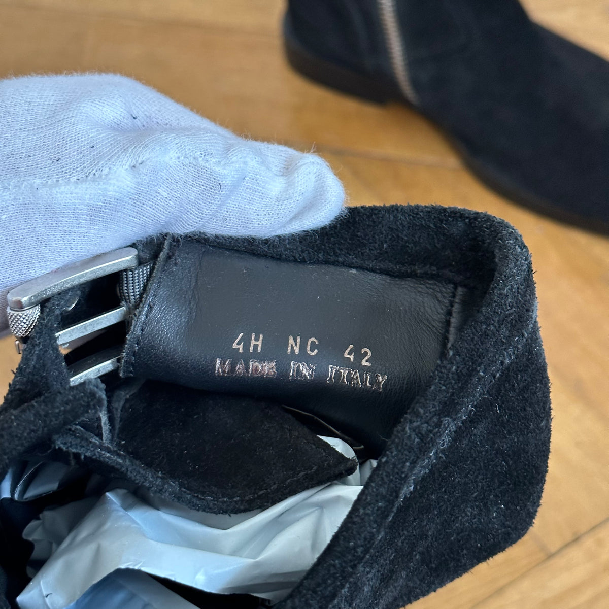Dior Homme AW04 VOTC Zip Buckled Suede Boots