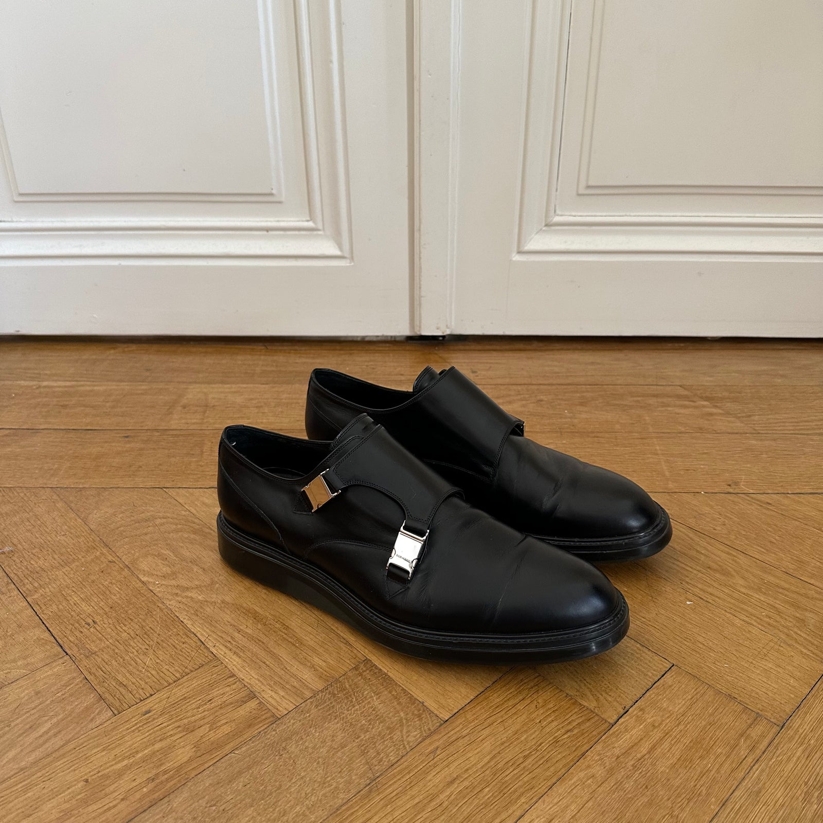 Dior Homme FW13 Metal Clasp Double Monk Strap Derbies