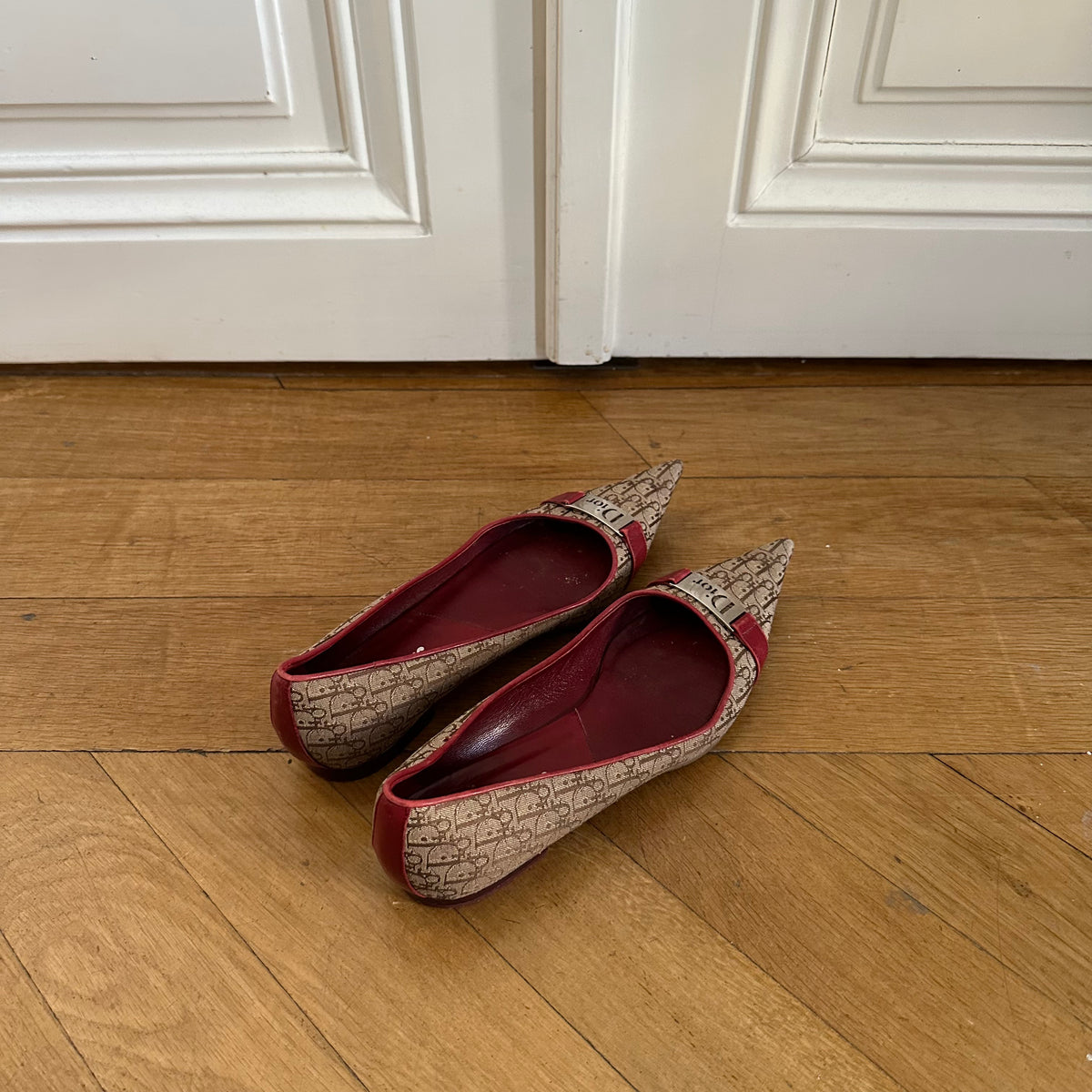 Christian Dior by John Galliano Diorissimo Monogram Ballerinas
