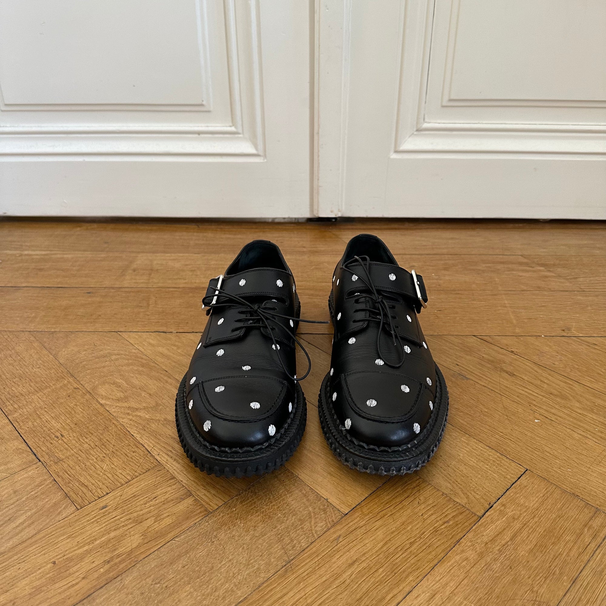 Dior Homme FW14 Polka Dot Embroidered Derbies