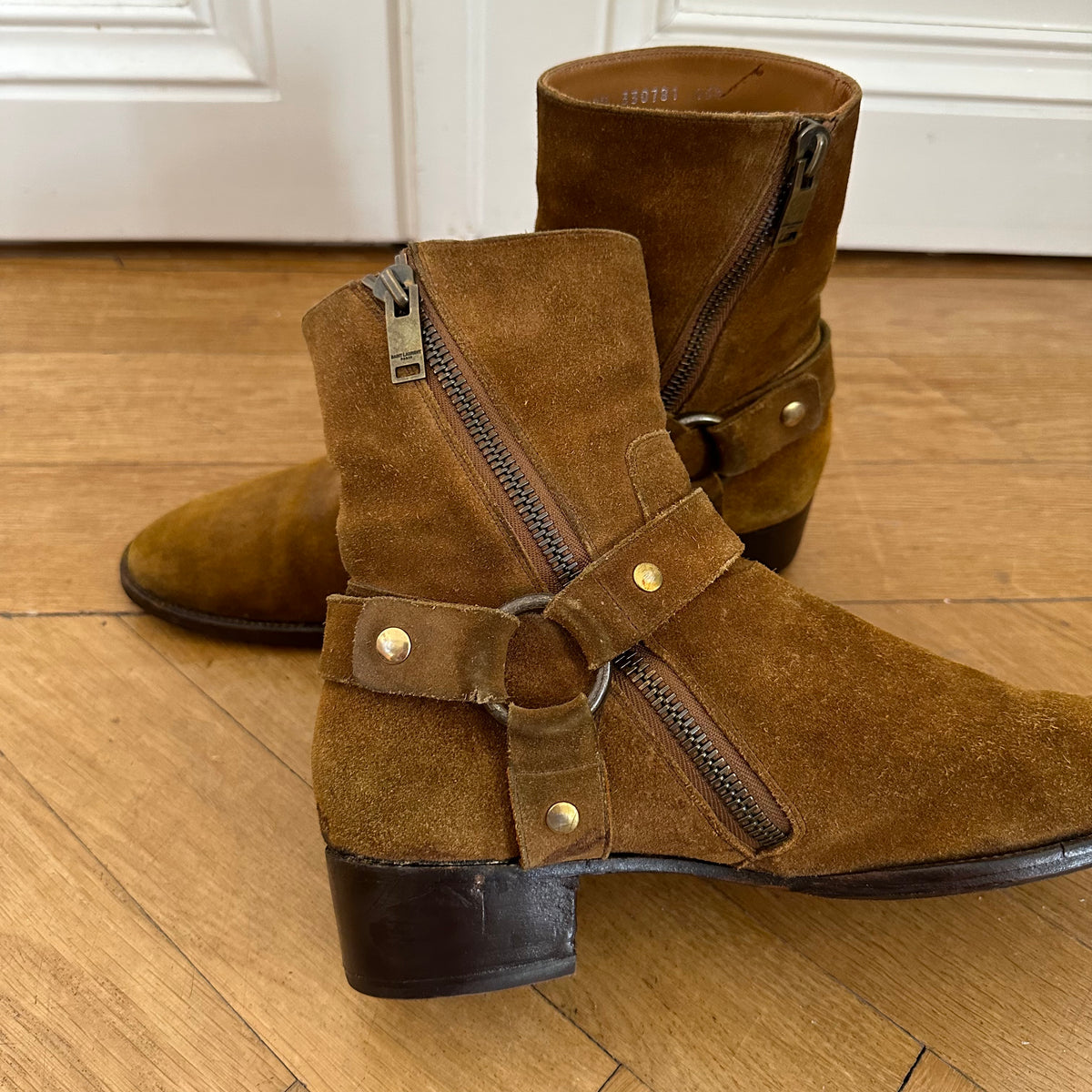 Saint Laurent Paris FW13 Nut Wyatt Suede Boots