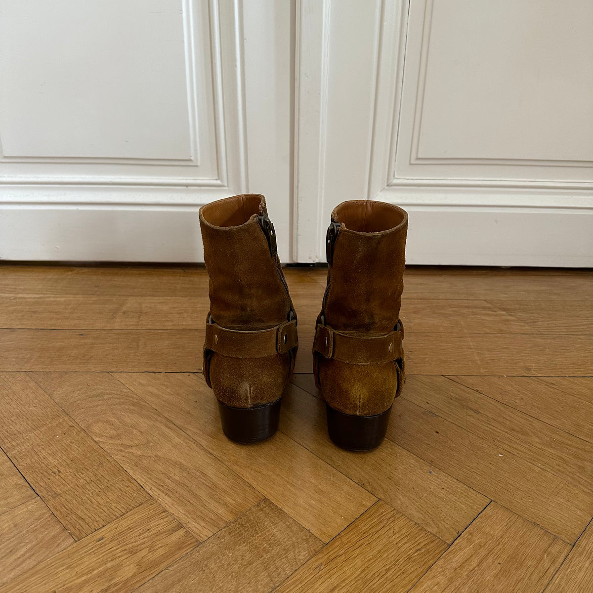 Saint Laurent Paris FW13 Nut Wyatt Suede Boots