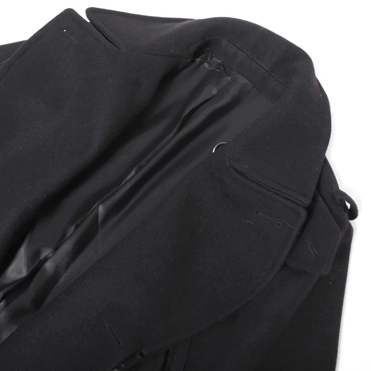 Berluti by Haider Ackermann FW17 Black Mega Coat Prototype