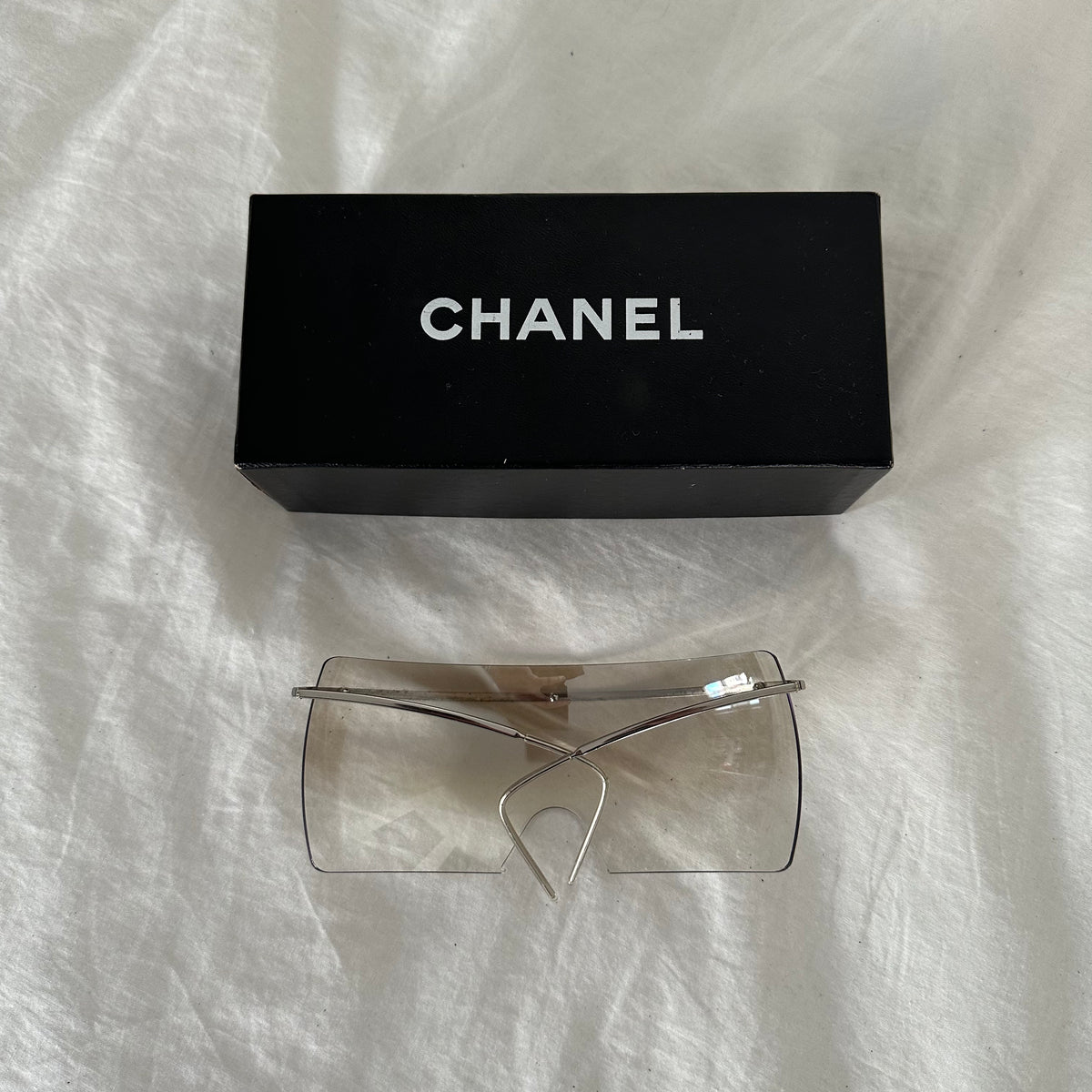 Chanel 2000s Shield Sunglasses